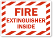 Fire Extinguisher Inside Label