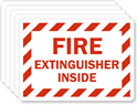 Fire Extinguisher Inside Label
