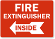Fire Extinguisher Inside (arrow left)