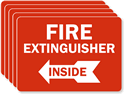 Fire Extinguisher Inside (arrow left)