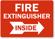 Fire Extinguisher Inside (arrow right)