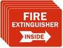 Fire Extinguisher Inside Label