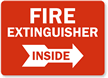 Fire Extinguisher Inside Label