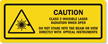 CLASS 2 INVISIBLE LASER RADIATION LABEL