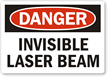 Danger Invisible Laser Beam Label