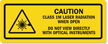INVISIBLE LASER RADIATION AVOID EXPOSURE Label