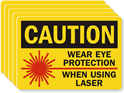 Danger Eye Protection Using Laser Label