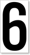 Placard Numbers - 6
