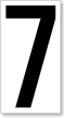 Placard Numbers - 7