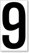Placard Numbers - 9