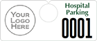 Plastic ToughTags™ Parking Permits, Horizontal