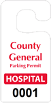 Plastic ToughTags™ Parking Permits, Jumbo