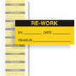 Re-Work Calibration Labels, Black On Yellow