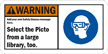 Add your own Safety Glasses message Sign