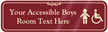 Accessible Boys Room Symbol Sign