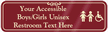 Accessible Boys/Girls Unisex Restroom Symbol Sign
