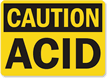 Caution Acid Sign