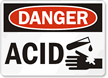 Danger Acid Sign