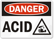 Danger Acid Sign