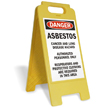 Danger Asbestos Hazard Fold-Ups® Floor Sign