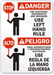Stop For Electrical Disconnects and Breakers Sign
