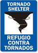 Tornado Shelter Sign