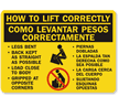 How To Lift Correctly... Sign Bilingual