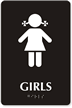 Girls Restroom Sign