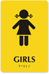 Girls Restroom Sign