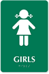 Girls Restroom Sign