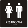 Restroom Men Women Sign