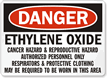 Danger Ethylene Oxide Cancer Hazard Sign