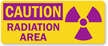 Caution Radiation Area Sign