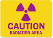 Caution Radiation Area Sign