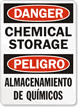 Danger Chemical Storage Sign