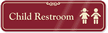 Child Restroom with Graphic ShowCase™ Wall Sign