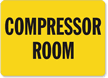 Compressor Room Sign