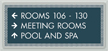 Optik Directional Sign, 6.375 in. x 13.625 in.
