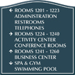 Santera HT Directional Sign w/Border, 16 in. x 16 in.