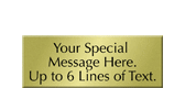 Custom Engraved Brass Sign, Text Upto 6 Lines