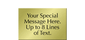 Custom Engraved Brass Sign, Text Upto 8 Lines