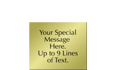 Custom Engraved Brass Sign, Text Upto 9 Lines
