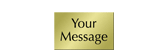 Personalized Text Door Engraved Brass Sign