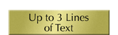 Custom Text Upto 3 Lines, Engraved Brass Sign