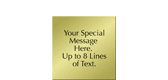 Custom Engraved Brass Sign, Text Upto 8 Lines