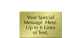 Custom Engraved Brass Sign, Text Upto 7 Lines