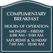 Santera HT General Information Sign w/Border, 11.875 in. x 11.875 in.
