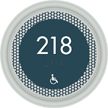 Optik Room Number Sign, 5.375 in. x 5.375 in.