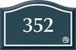 Santera HT Room Number Sign w/Border, 4 in. x 6 in.