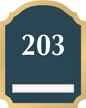 Florence Room Number Sign - 1 Slot, 7.875 in. x 6.25 in.